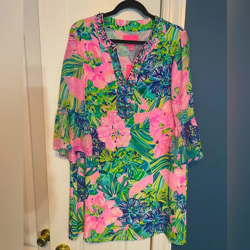 NWT Lilly Pulitzer Elenor’s Silk Dress - Picture 1 of 6
